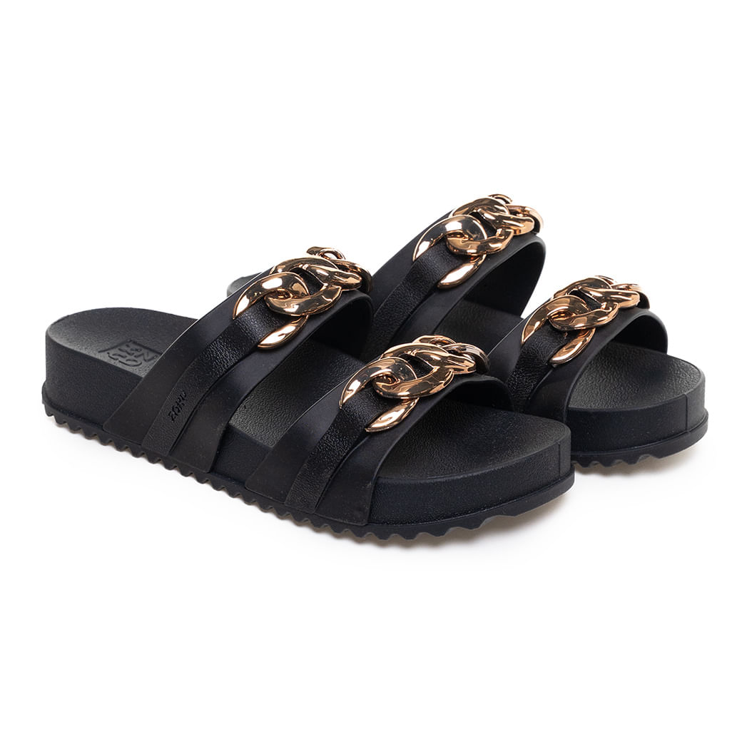 Zaxy Tamanco 19188-BM467 Preto Pvc -5-